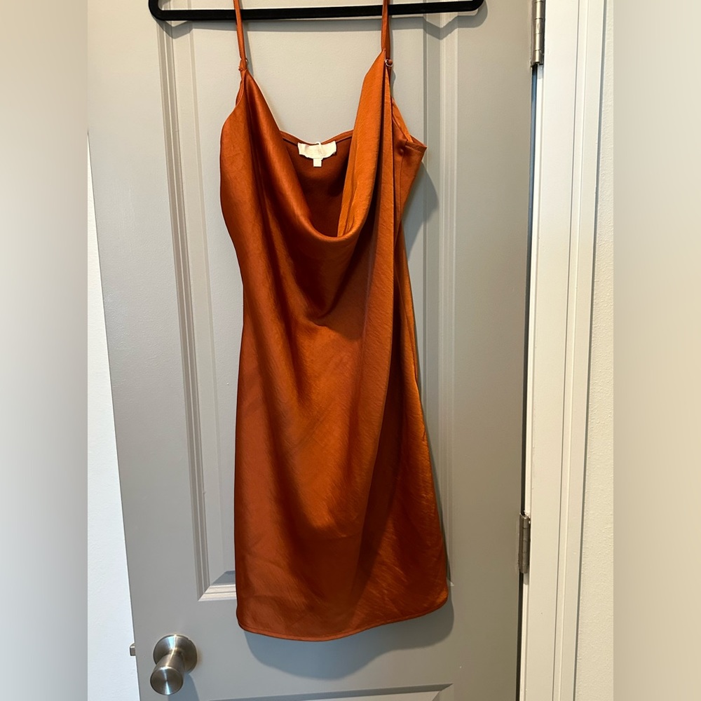 Strappy Mini Satin Dress 👗